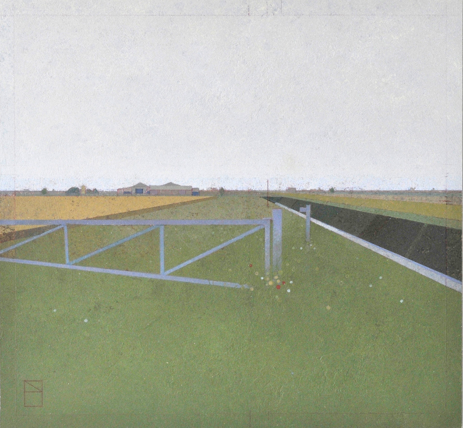 Farm Gate, Fen Landscape by Nick Ellerby