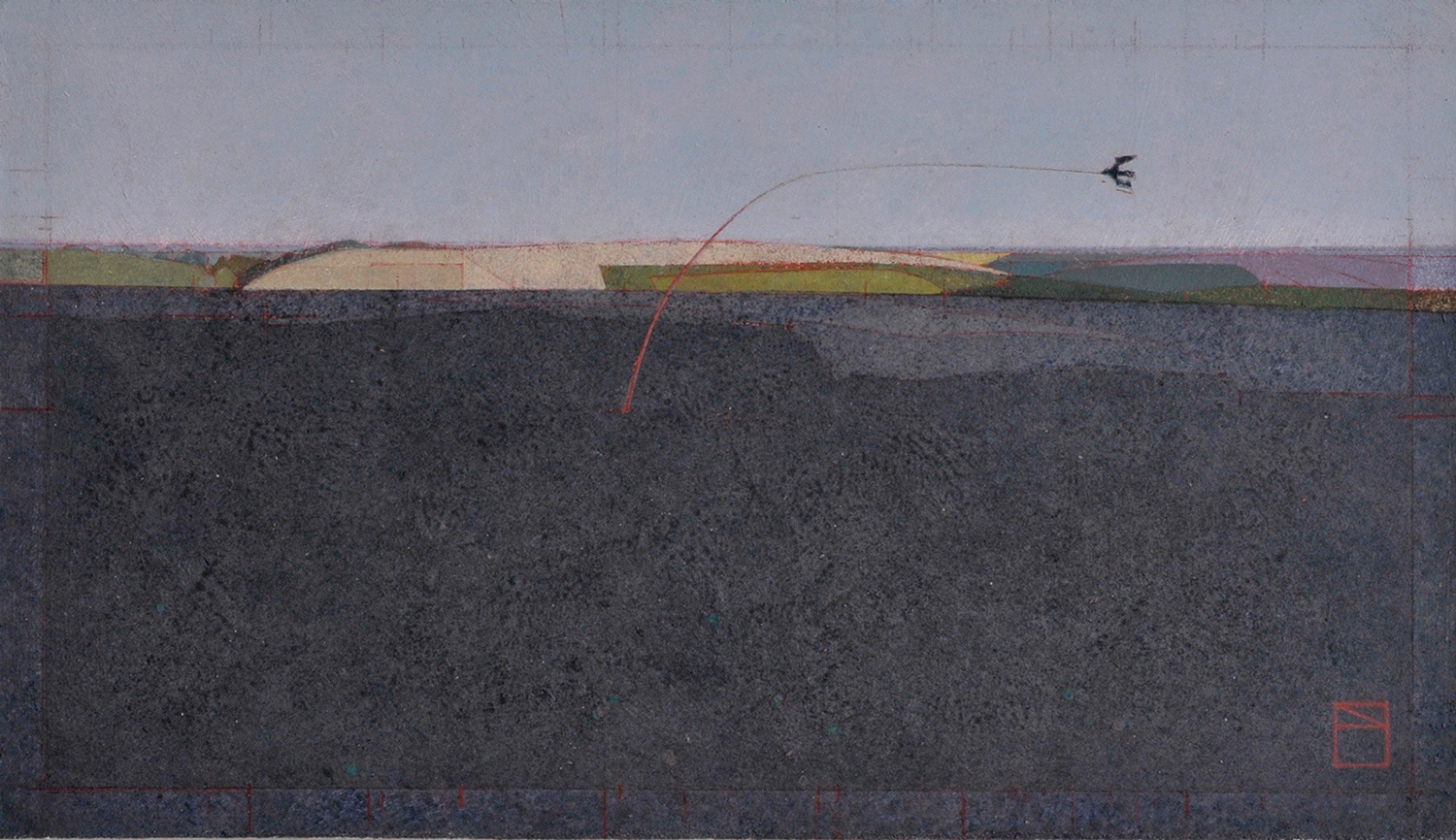 Hawk Kite, Fields by Nick Ellerby